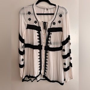 Free People Baby Doll Blouse